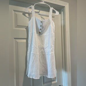 Pink lily white summer dress